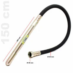 WILTEC Rüttelflasche, Ø 35mm 150cm Länge, Flexible Welle, Für Elektro Betonrüttler -Werkzeuge für Rohbau Geschaft 12263605 3
