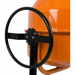 EBERTH Betonmischer Mischmaschine Elektrisch Mit 140L Trommelvolumen (550W Motor, 230V, Stahl-Gestell Mit Transporträdern, Trommel Und Zahnkranz Aus Stahl, Feststellbares Handrad, Breite Fußplatte) -Werkzeuge für Rohbau Geschaft 2796441 3