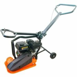 ATIKA V 11000 Rüttelplatte Mit Fahrvorrichtung & Gummiplatte | Benzin | 5,5 PS -Werkzeuge für Rohbau Geschaft 35822253 3