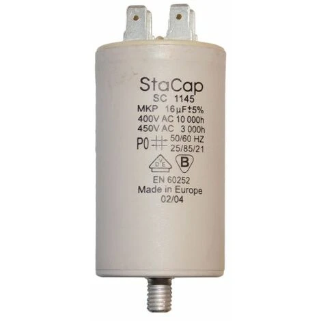 ATIKA Ersatzteil | Kondensator 16üF 450V Für Betonmischer AKM 130 / Profi 145 S 1 ATIKA Ersatzteil | Kondensator 16üF 450V Für Betonmischer AKM 130 / Profi 145 S