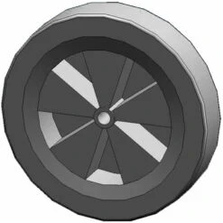 ATIKA Ersatzteil | Vollgummirad 400-80 Für Betonmischer Expert 185 / Focus 185