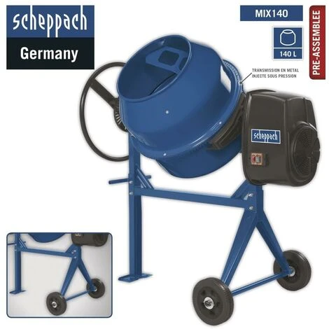 SCHEPPACH MIX140 BETONMISCHER BETONMISCHMASCHINE MÖRTELMISCHER 140L 550W 5 SCHEPPACH MIX140 BETONMISCHER BETONMISCHMASCHINE MÖRTELMISCHER 140L 550W – Bild 5