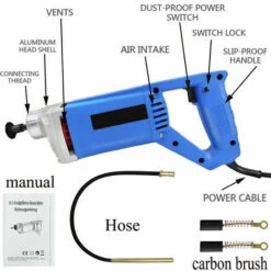 DAY PLUS Betonrüttler 850W Innenrüttler Handrüttler Rüttelflasche Flaschenrüttler Neu -Werkzeuge für Rohbau Geschaft 57732630 4
