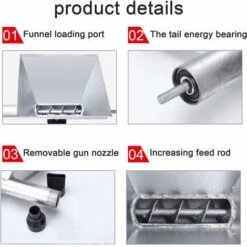 ASUPERMALL Tragbare Elektrische Zementfüllmaschine Handtür-Fensterfugen-Haushaltszement-Fugenmaschine -Werkzeuge für Rohbau Geschaft 66180192 4